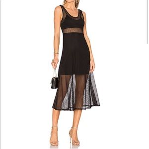 NBD Abigail Midi Sheer Sleeveless Dress